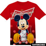 Customized Budweiser Disney Mickey Shirt