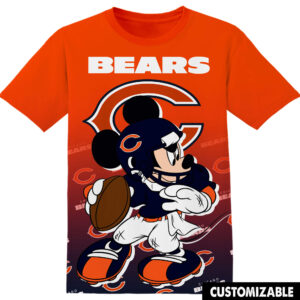 Customized NFL Chicago Bears Disney Mickey Shirt
