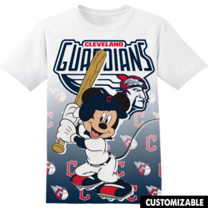 Customized MLB Cleveland Guardians Disney Mickey Shirt