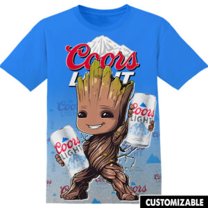 Customized Coors Light Groot Shirt
