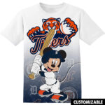 Customized MLB Detroit Tigers Disney Mickey Shirt