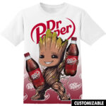 Customized Dr Pepper Marvel Groot Shirt