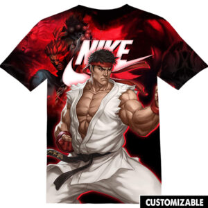 Customized Street Fighter Evil Ryu Shirt