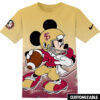 Customized NCAA LSU Tigers Football Mickey Shirt