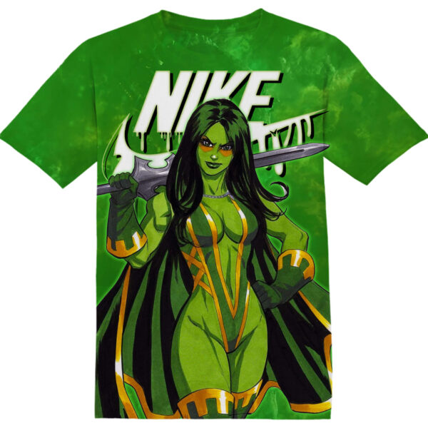 Customized Marvel Guardians of the Galaxy Gamora Kawaii Shirt