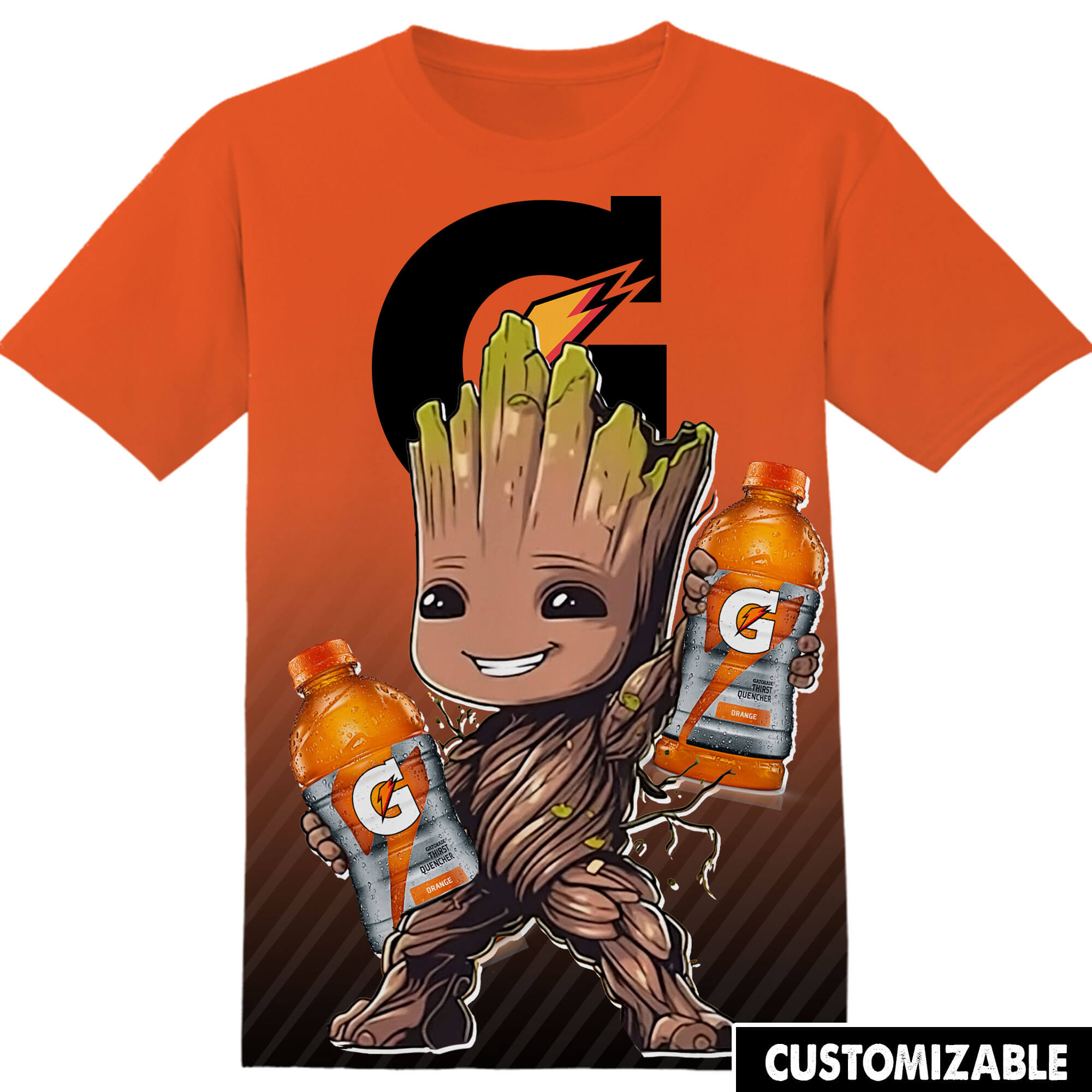 Customized Gatorade Marvel Groot Shirt