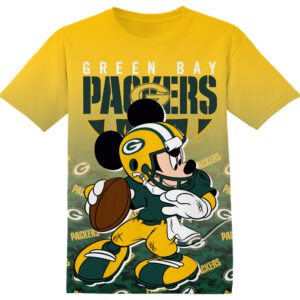 Customized NFL Green Bay Packers Mickey Shirt