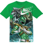 Customized Green Dragon Ranger Power Ranger Shirt