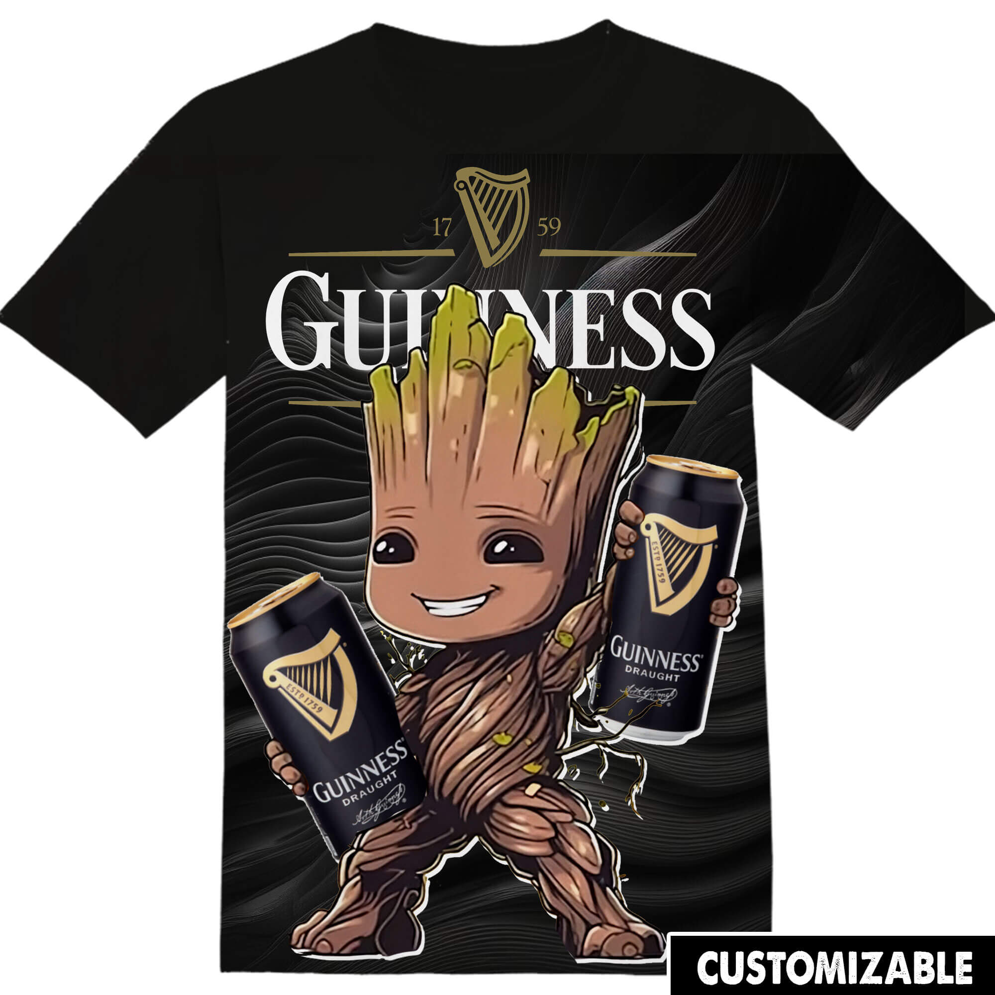 Customized Guinness Marvel Groot Shirt