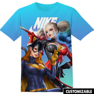 Customized Harley Quinn vs Batgirl Kawaii Shirt