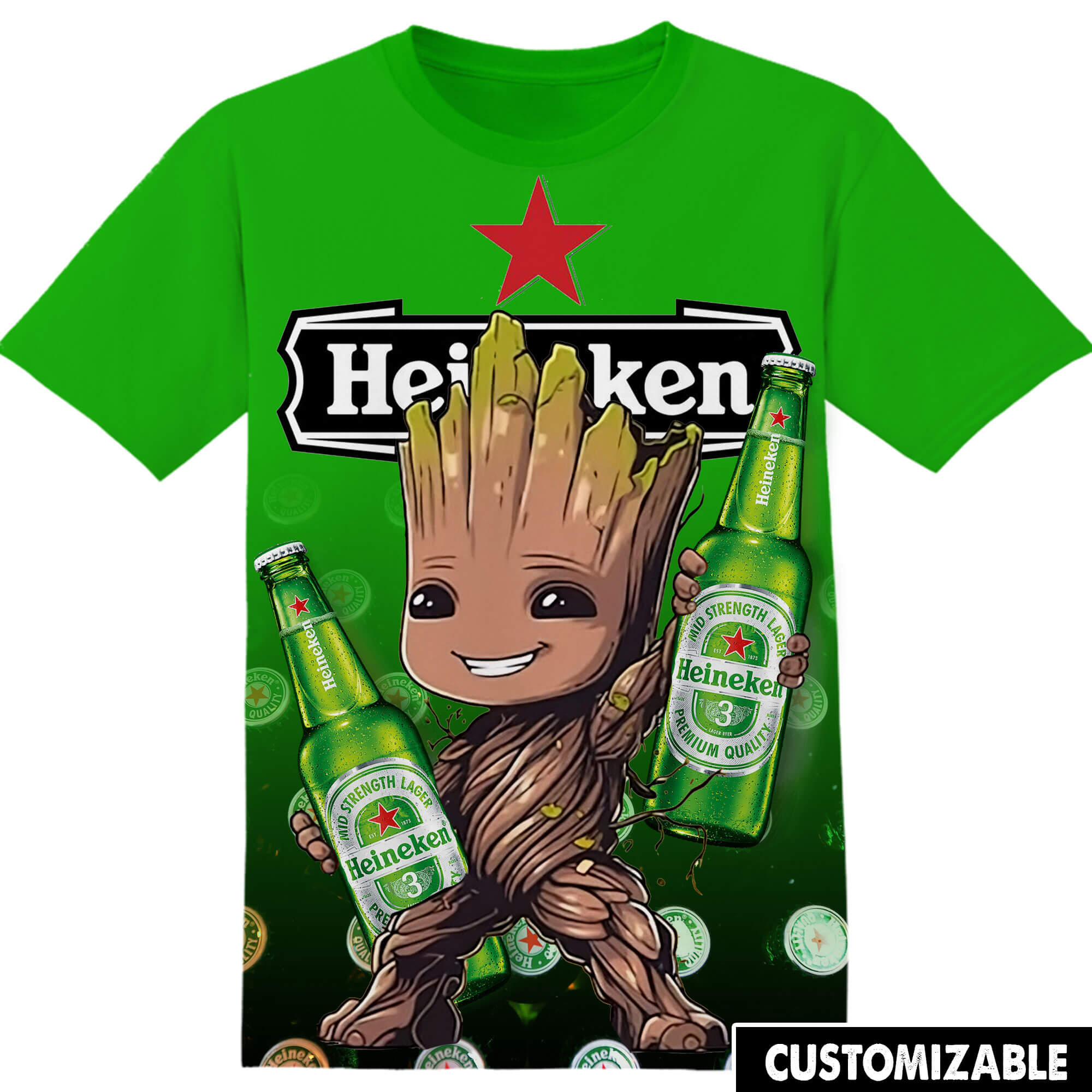 Customized Heineken Marvel Groot Shirt