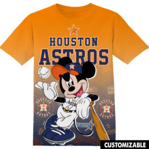 Customized MLB Houston Astros Disney Mickey Shirt