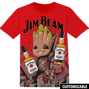 Customized Jim Beam Marvel Groot Shirt