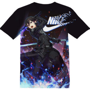 Customized Anime Gift Kirigaya Kazuto Sword Art Online Kirito Shirt