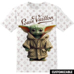 Customized Baby Yoda Star War Fan LV Luxury Shirt