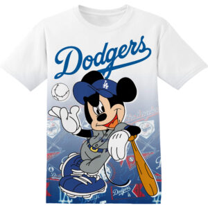 Customized MLB Los Angeles Dodgers Disney Mickey Shirt