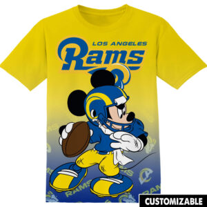 Customized NFL Los Angeles Rams Mickey Shirt