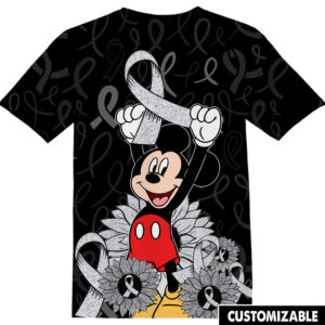 Customized Lung Cancer Awareness Month Mickey Disney Shirt
