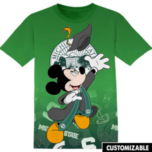 Customized Michigan State University Disney Mickey Shirt