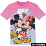 Customized Disney Couple Mickey Minnie Shirt