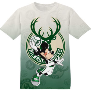Customized NBA Milwaukee Bucks Mickey Shirt