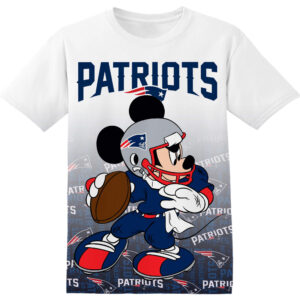 Customized NFL New England Patriots Disney Mickey Shirt