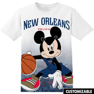 Customized NBA New Orleans Pelicans Disney Mickey Shirt