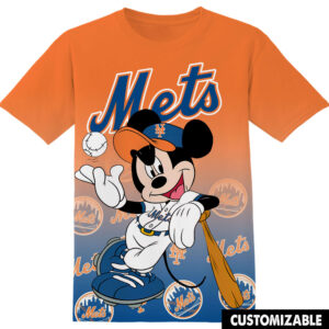 Customized MLB New York Mets Disney Mickey Shirt