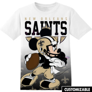 Customized NFL New Orleans Saints Mickey Shirt