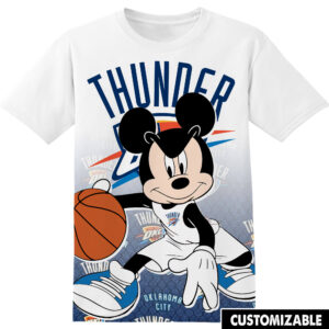 Customized NBA Oklahoma City Thunder Disney Mickey Shirt