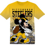 Customized NFL Pittsburgh Steelers Disney Mickey Shirt