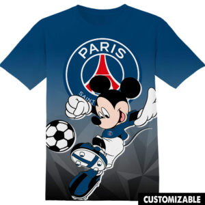 Customized Football Paris Saint Germain FC Disney Mickey Shirt
