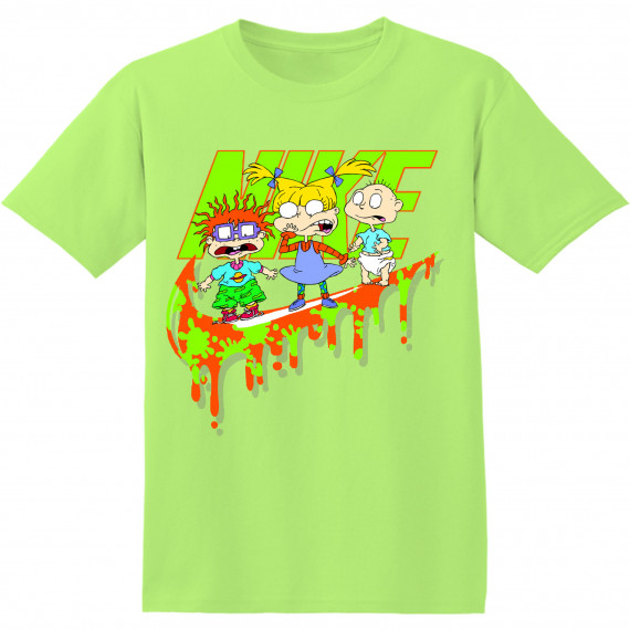 Customized Gift For Cartoon Fan Rugrats Green Shirt