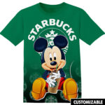 Customized Starbucks Mickey Shirt