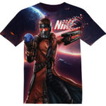 Customized Movie Gift Guardians of the Galaxy Star Lord Shirt