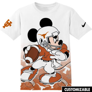 Customized NCAA Football Texas Longhorns Mickey Shirt