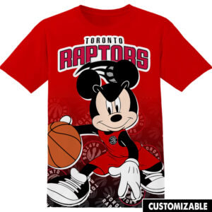 Customized NBA Toronto Raptors Disney Mickey Shirt
