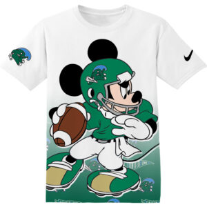 Customized NCAA Tulane Green Wave Mickey Shirt