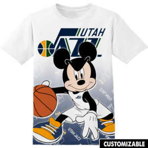 Customized NBA Utah Jazz Disney Mickey Shirt