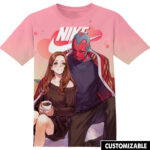 Customized Marvel Couple Wanda Vision Shirt