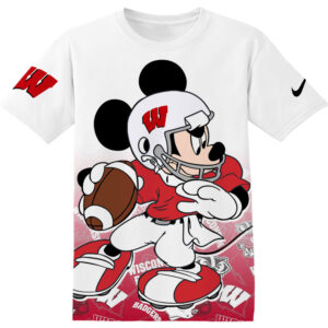 Customized NCAA Wisconsin Badgers Mickey Shirt