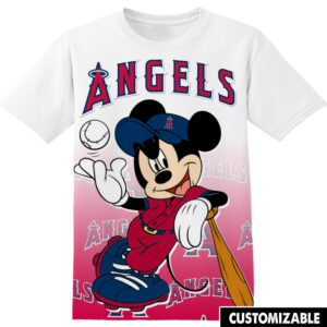 Customized MLB Los Angeles Angels Disney Mickey Shirt