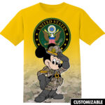 Customized United States Army Disney Mickey Shirt