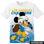 Customized NFL Los Angeles Chargers Disney Mickey Shirt
