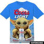 Customized Coors Light Star Wars Yoda Shirt