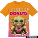Customized Dunkin Donuts Star Wars Yoda Shirt