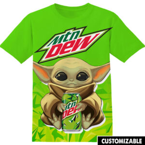 Customized Mountain Dew Star Wars Yoda Shirt