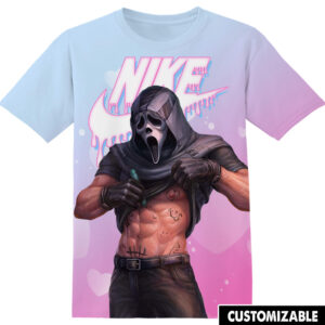 Customized Halloween Gift For Ghostface Fan Funny Ghostface Muscle Horror Movie NK Shirt