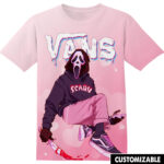 Customized Halloween Gift For Ghostface Fan Funny Ghostface Wears Sneaker Horror Movie VN Shirt