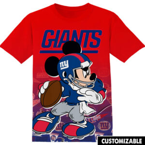 Customized NFL New York Giants Disney Mickey Shirt